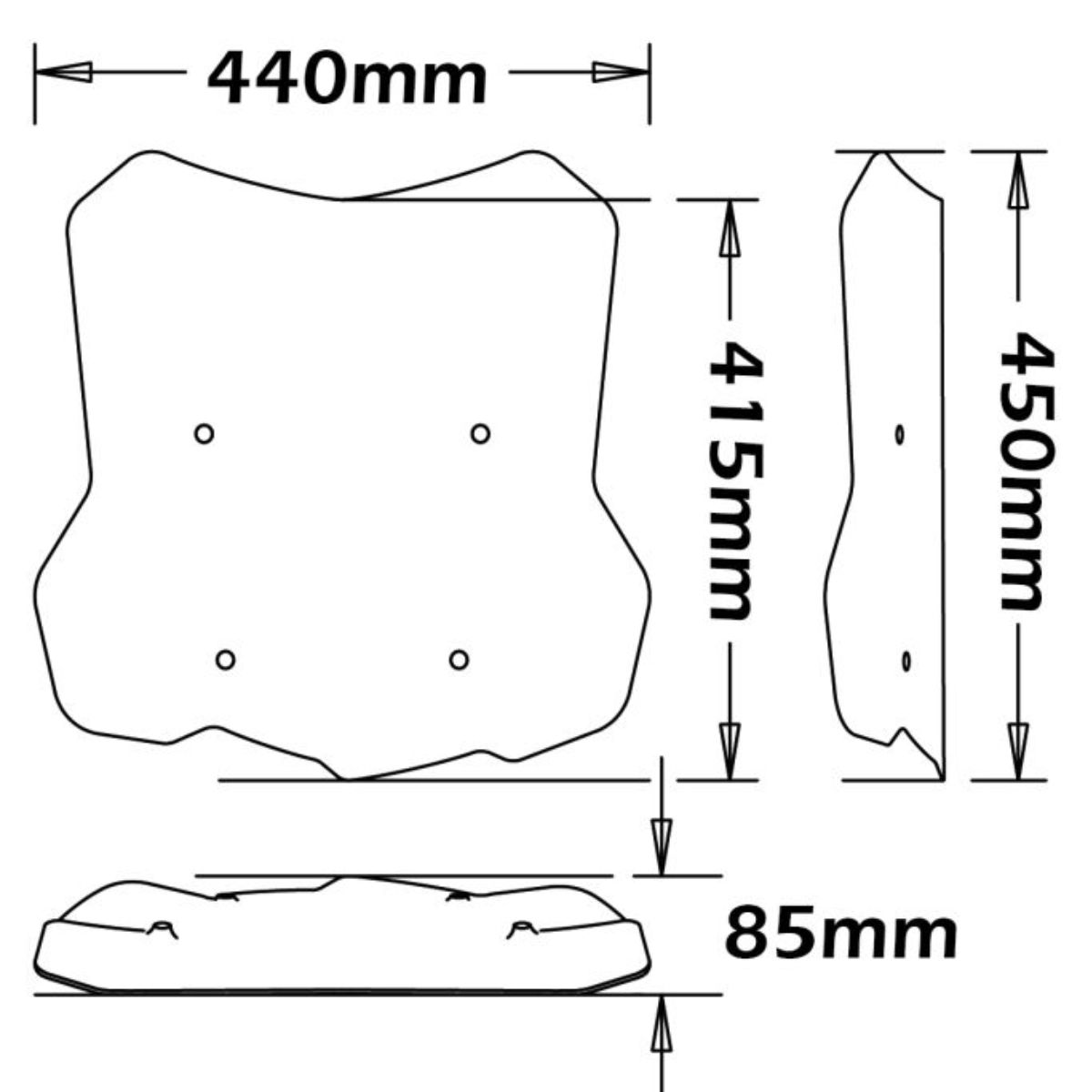 Parabrisas standard BMW F850GS 2018-2021